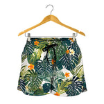 Summer Hawaiian Leaves Pattern Print Women's Shorts