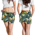 Summer Hawaiian Leaves Pattern Print Women's Shorts