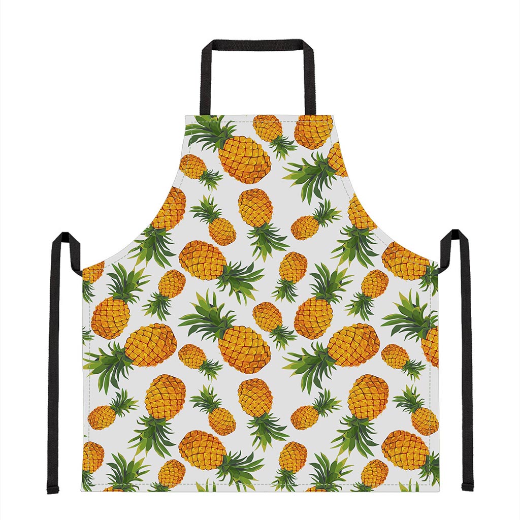 Summer Pineapple Pattern Print Apron