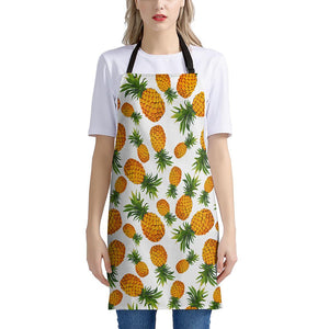 Summer Pineapple Pattern Print Apron