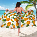 Summer Pineapple Pattern Print Beach Sarong Wrap