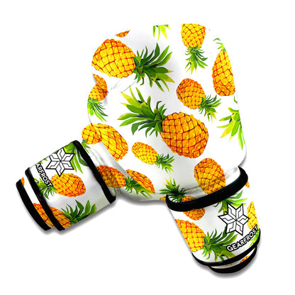 Summer Pineapple Pattern Print Boxing Gloves