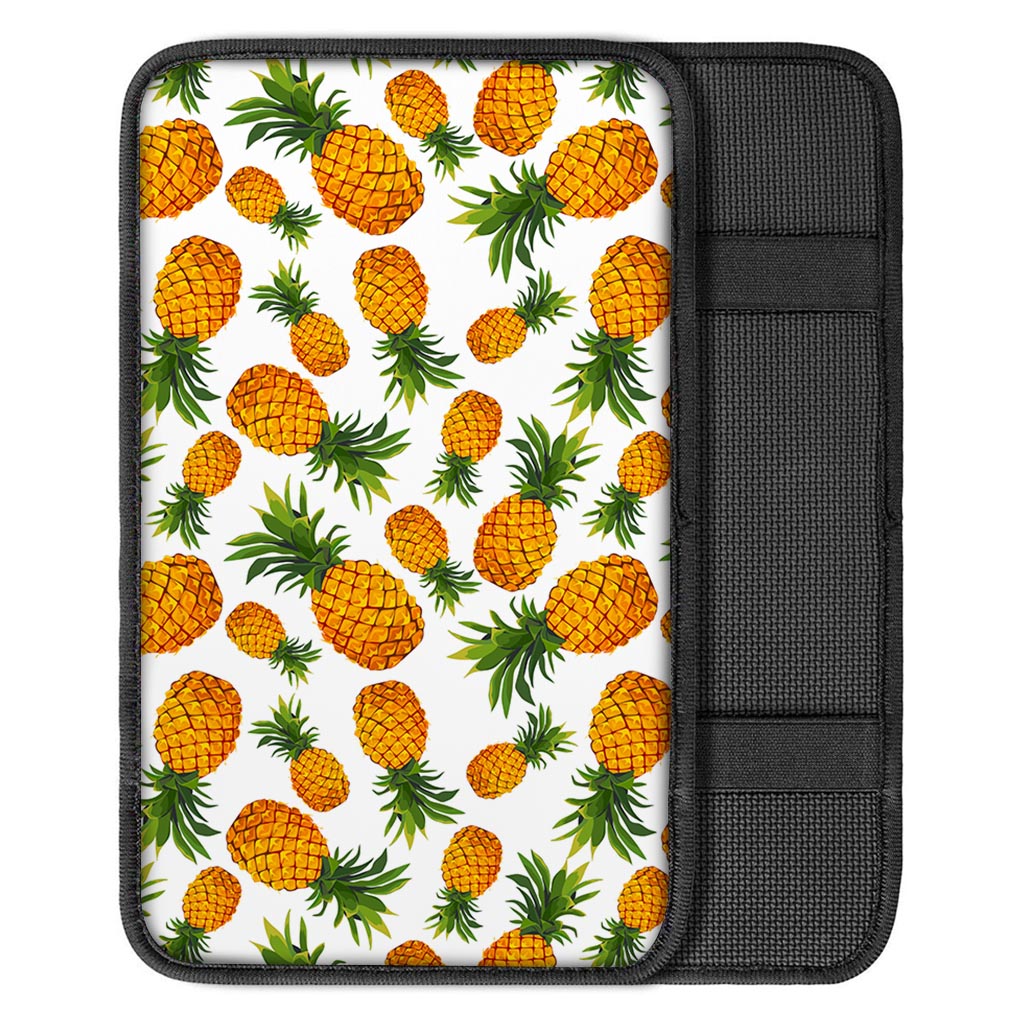 Summer Pineapple Pattern Print Car Center Console Cover