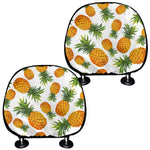 Summer Pineapple Pattern Print Car Headrest Covers