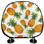 Summer Pineapple Pattern Print Car Headrest Covers
