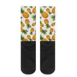 Summer Pineapple Pattern Print Crew Socks