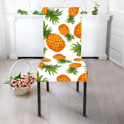 Summer Pineapple Pattern Print Dining Chair Slipcover
