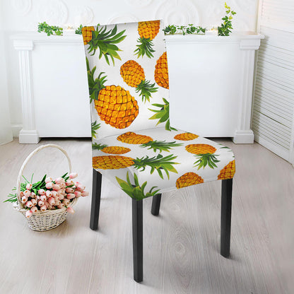 Summer Pineapple Pattern Print Dining Chair Slipcover