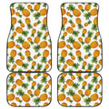 Summer Pineapple Pattern Print Front and Back Car Floor Mats