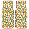 Summer Pineapple Pattern Print Front and Back Car Floor Mats