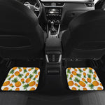 Summer Pineapple Pattern Print Front and Back Car Floor Mats