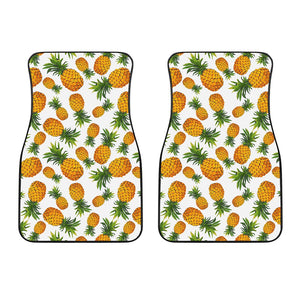 Summer Pineapple Pattern Print Front Car Floor Mats