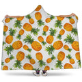 Summer Pineapple Pattern Print Hooded Blanket