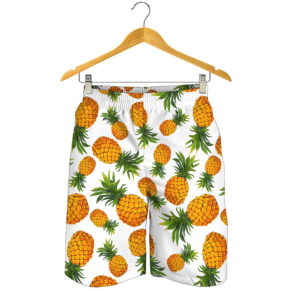 Summer Pineapple Pattern Print Men's Shorts