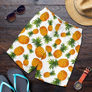 Summer Pineapple Pattern Print Men's Shorts