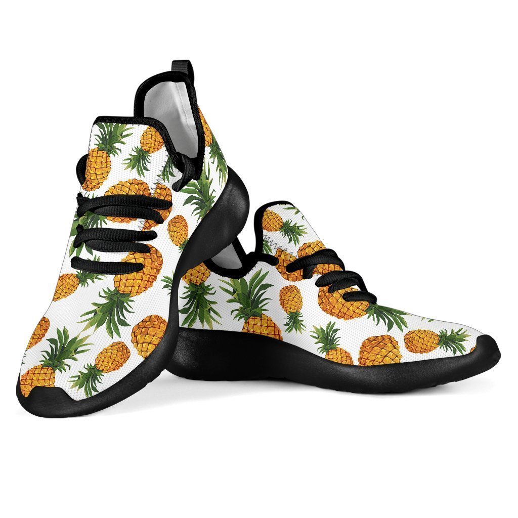 Summer Pineapple Pattern Print Mesh Knit Shoes GearFrost