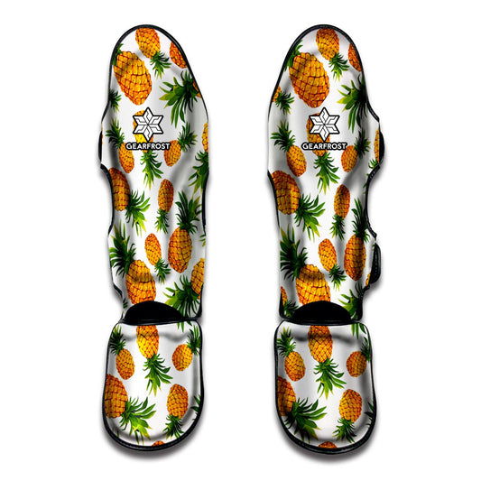 Summer Pineapple Pattern Print Muay Thai Shin Guard