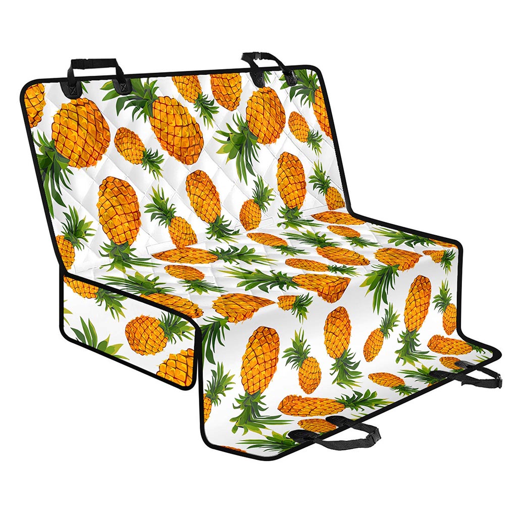 Summer Pineapple Pattern Print Pet Car Back Seat Cover