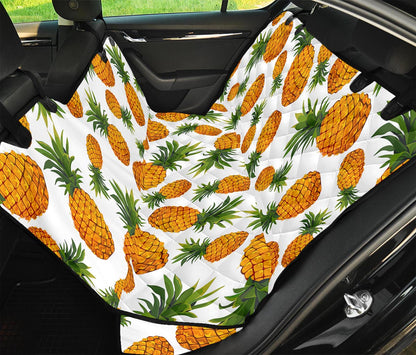 Summer Pineapple Pattern Print Pet Car Back Seat Cover