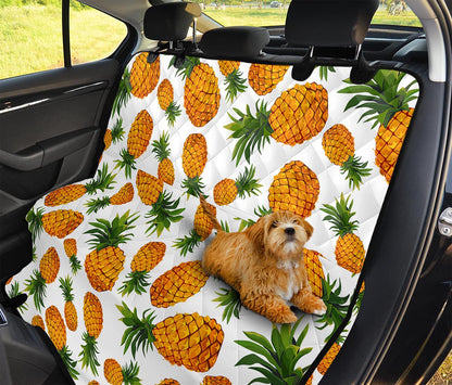 Summer Pineapple Pattern Print Pet Car Back Seat Cover