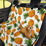 Summer Pineapple Pattern Print Pet Car Back Seat Cover