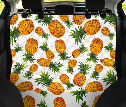 Summer Pineapple Pattern Print Pet Car Back Seat Cover
