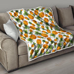 Summer Pineapple Pattern Print Quilt