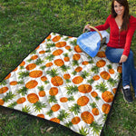 Summer Pineapple Pattern Print Quilt