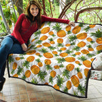 Summer Pineapple Pattern Print Quilt