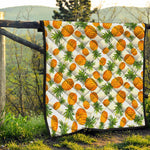 Summer Pineapple Pattern Print Quilt