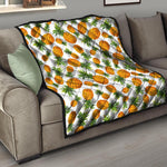 Summer Pineapple Pattern Print Quilt