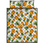 Summer Pineapple Pattern Print Quilt Bed Set