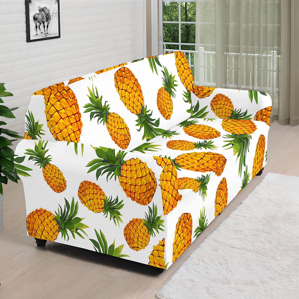 Summer Pineapple Pattern Print Sofa Cover