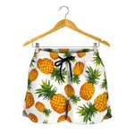 Summer Pineapple Pattern Print Women's Shorts