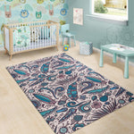 Summer Surfing Pattern Print Area Rug GearFrost