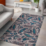 Summer Surfing Pattern Print Area Rug GearFrost