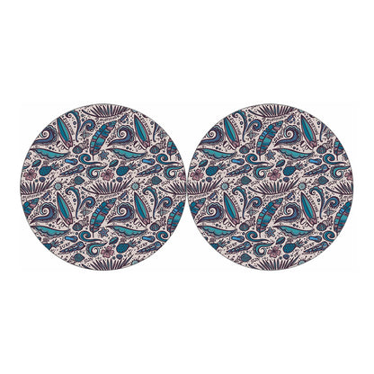 Summer Surfing Pattern Print Car Coasters
