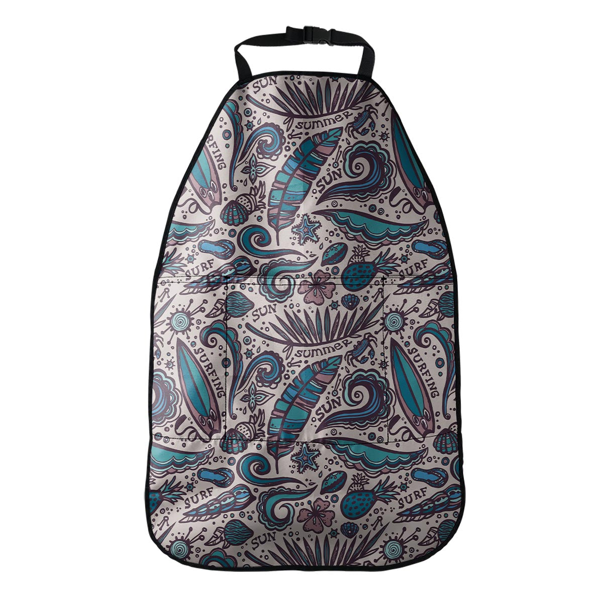 Summer Surfing Pattern Print Car Seat Organizers