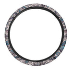 Summer Surfing Pattern Print Car Steering Wheel Cover