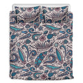 Summer Surfing Pattern Print Duvet Cover Bedding Set