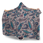 Summer Surfing Pattern Print Hooded Blanket