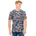 Summer Surfing Pattern Print Men's T-Shirt