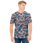 Summer Surfing Pattern Print Men's T-Shirt