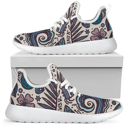 Summer Surfing Pattern Print Mesh Knit Shoes GearFrost