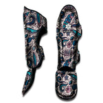 Summer Surfing Pattern Print Muay Thai Shin Guard