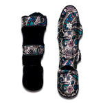 Summer Surfing Pattern Print Muay Thai Shin Guard