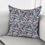 Summer Surfing Pattern Print Pillow Cover