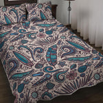 Summer Surfing Pattern Print Quilt Bed Set