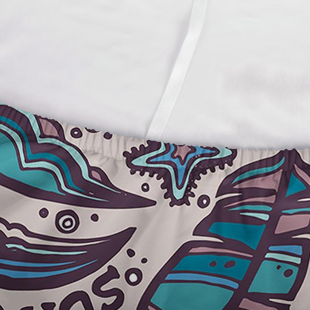 Summer Surfing Pattern Print Sofa Cover