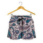 Summer Surfing Pattern Print Women's Shorts